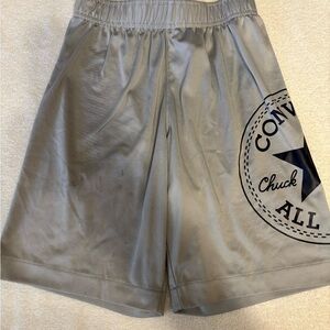 Converse Kids Gray Shorts with Black Logo